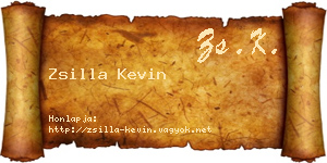 Zsilla Kevin névjegykártya