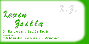 kevin zsilla business card
